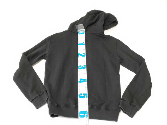 SAINT LAURENT Pullover Logo Hoodie Black Top