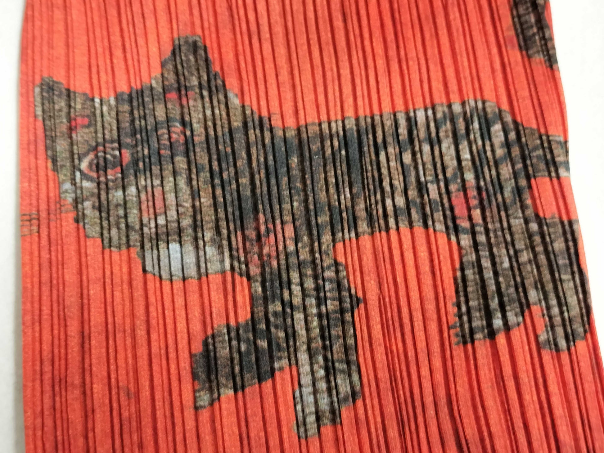 Pleats Please Tiger Cat Korean Folk Art Folk Painting Tiger Cat Pants