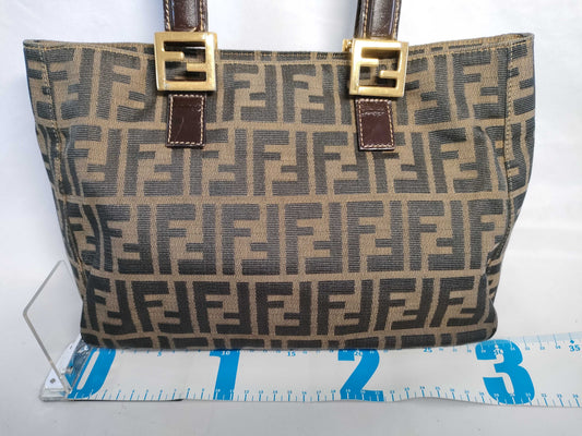 FENDI Zucca pattern FENDI Zucca handbag with G hardware