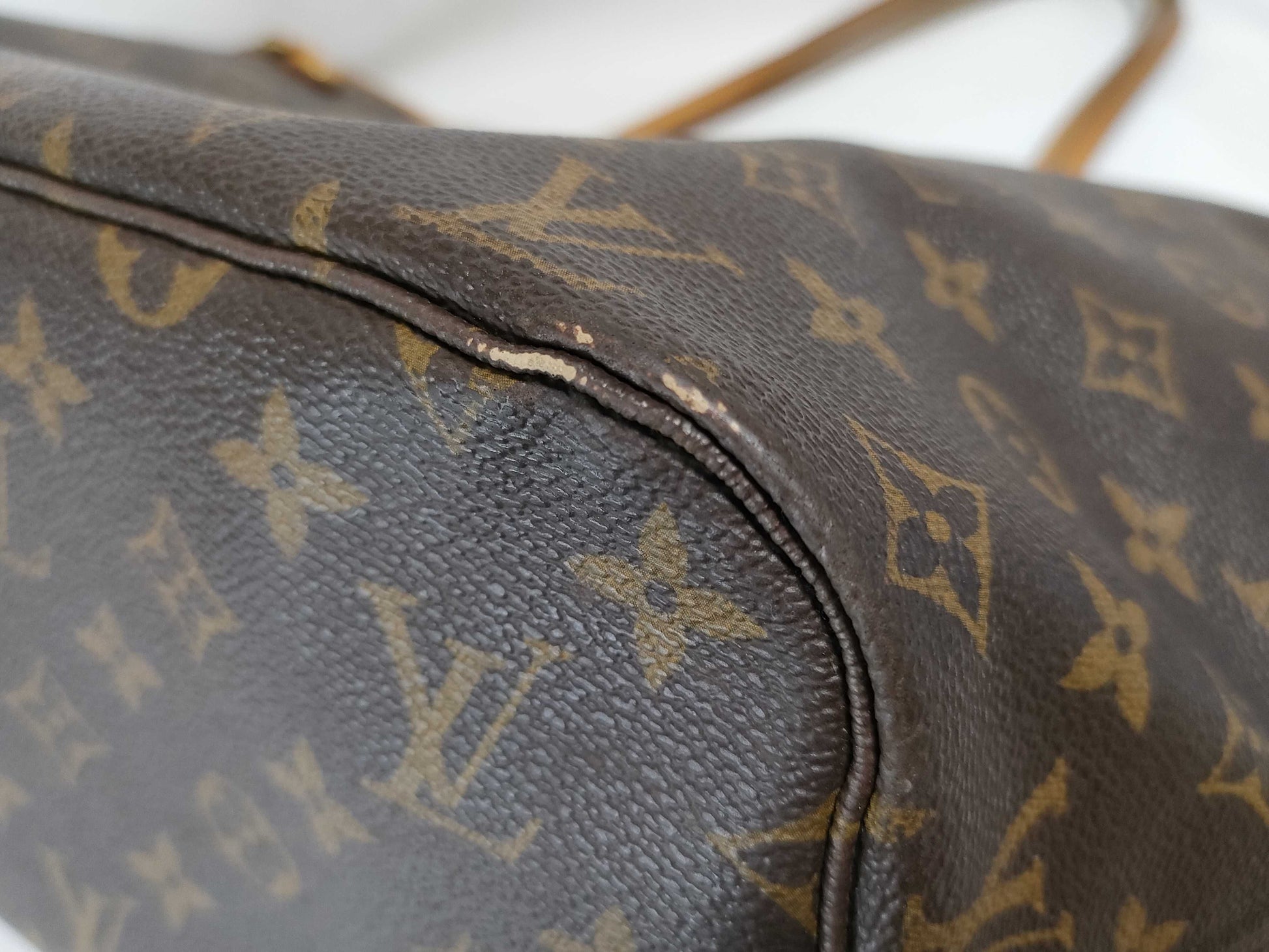 LOUIS VUITTON RFID Unverifiable VI4087 Monogram Louis Vuitton Monogram Neverfull MM Tote Bag
