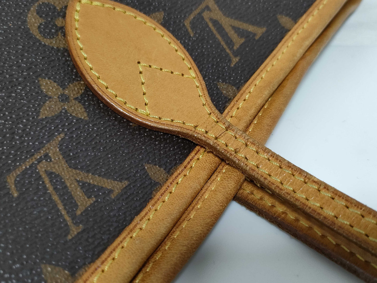 LOUIS VUITTON RFID Unverifiable VI4087 Monogram Louis Vuitton Monogram Neverfull MM Tote Bag
