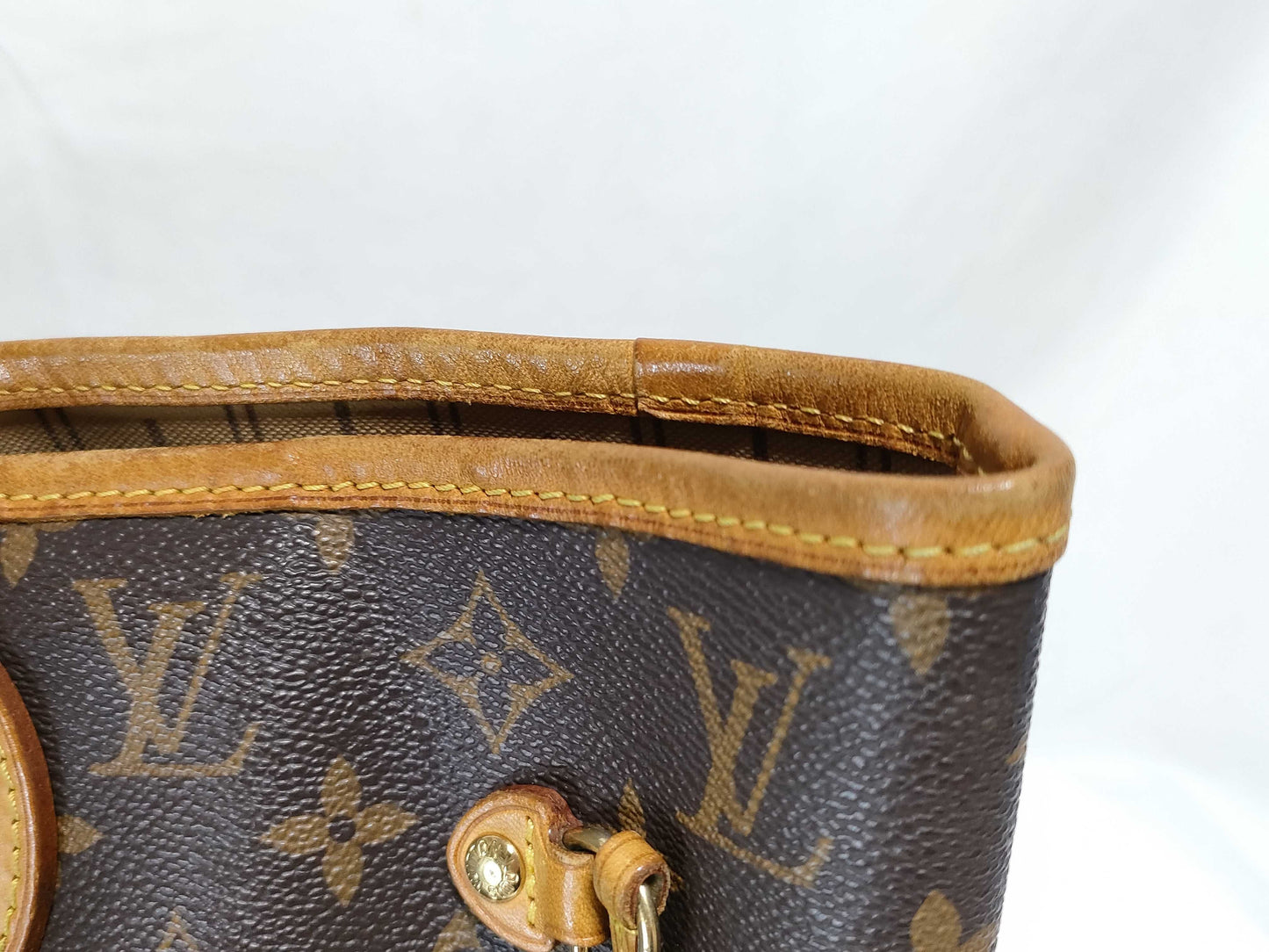 LOUIS VUITTON RFID Unverifiable VI4087 Monogram Louis Vuitton Monogram Neverfull MM Tote Bag