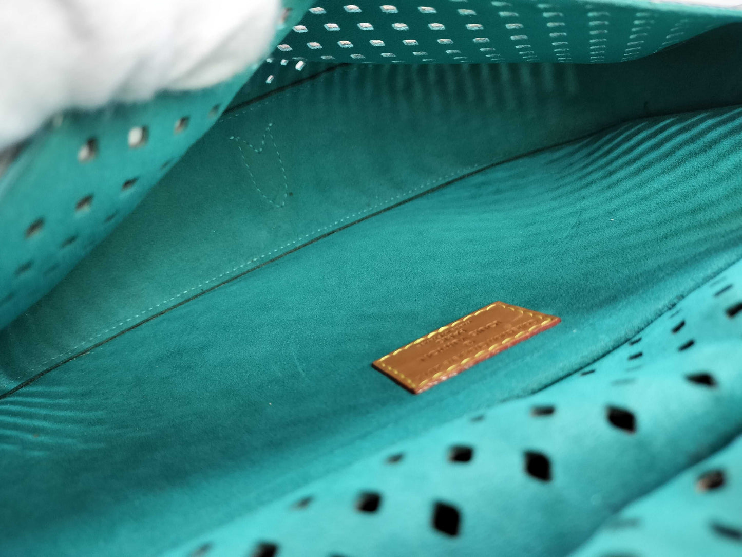 LOUIS VUITTON Monogram Louis Vuitton Monogram Perforated Saumur Shoulder Bag