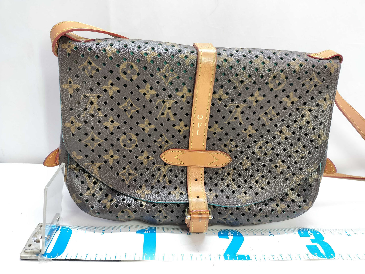 LOUIS VUITTON Monogram Louis Vuitton Monogram Perforated Saumur Shoulder Bag