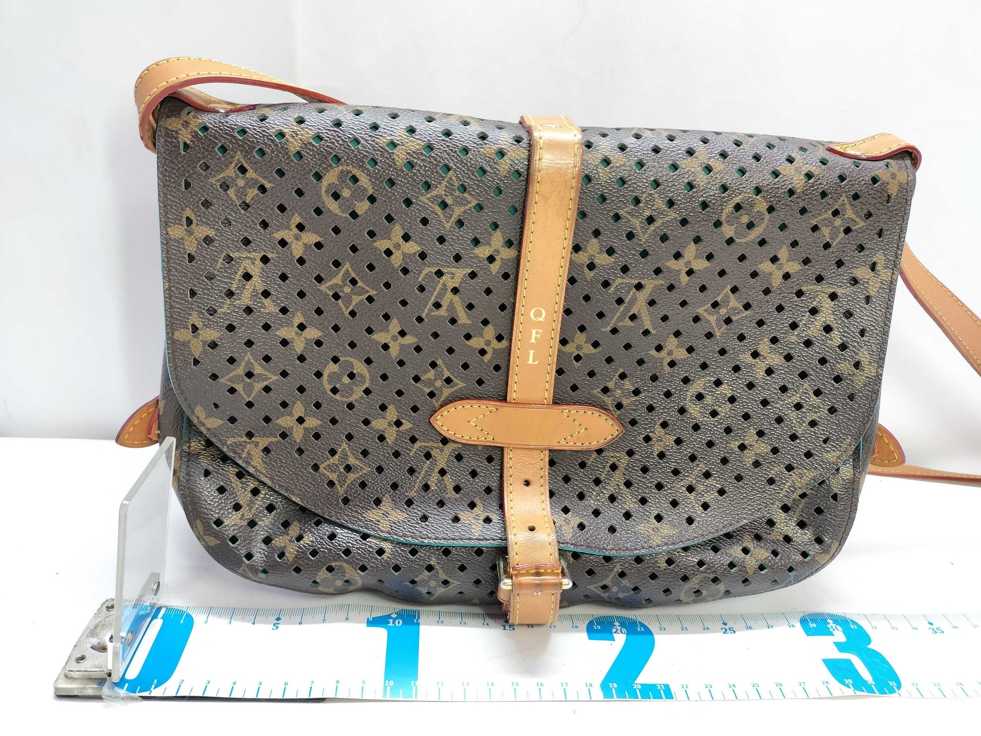 LOUIS VUITTON Monogram Louis Vuitton Monogram Perforated Saumur Shoulder Bag