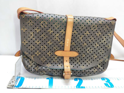LOUIS VUITTON Monogram Louis Vuitton Monogram Perforated Saumur Shoulder Bag