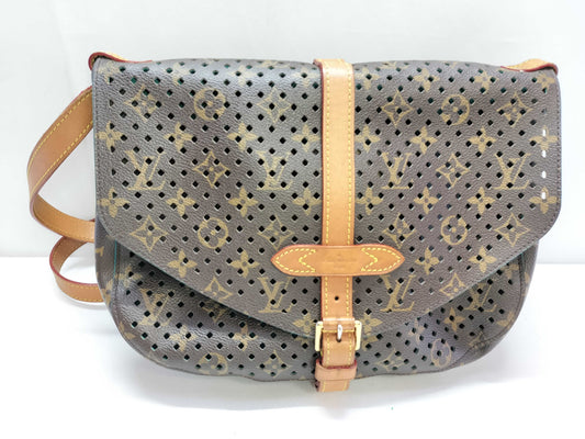 LOUIS VUITTON Monogram Louis Vuitton Monogram Perforated Saumur Shoulder Bag