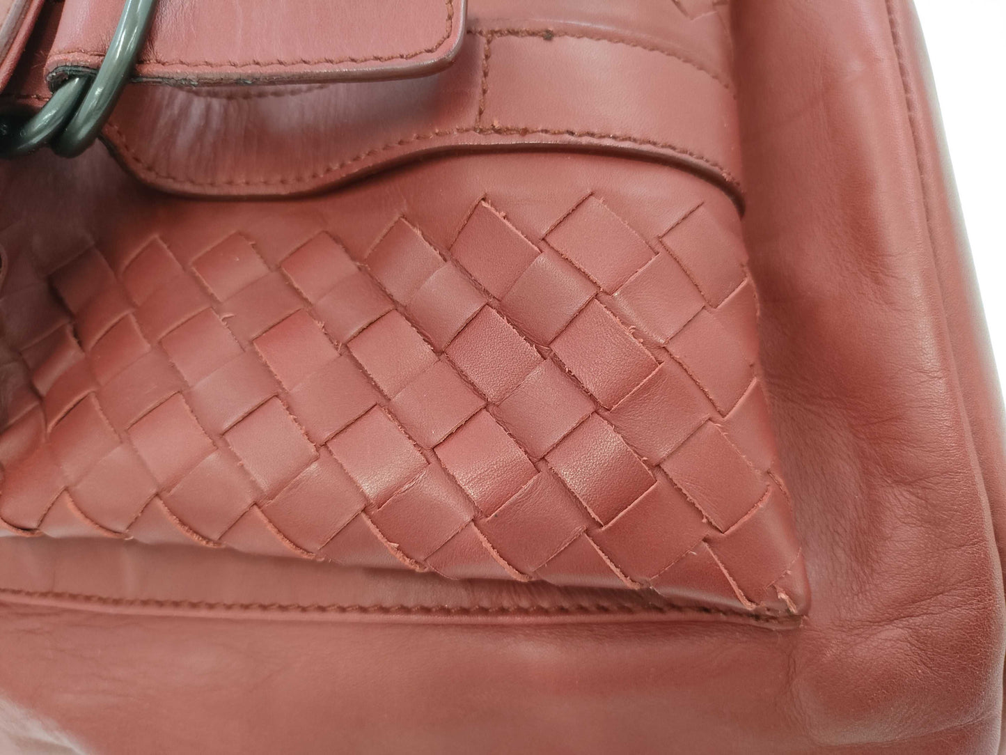 BOTTEGA VENETA Intrecciato Backpack 155095 Bordeaux Outlet Bag