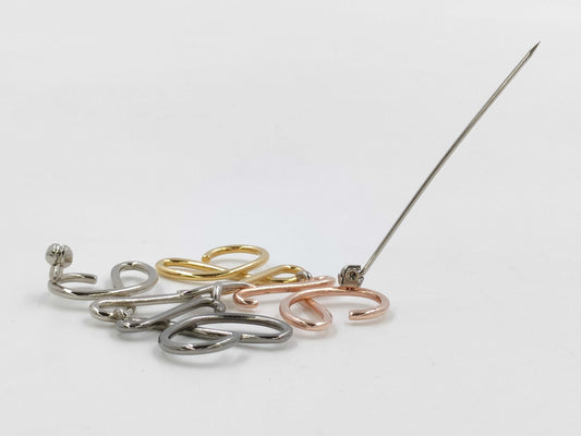 LOEWE LOEWE Brooch Anagram Three-Color Brooch