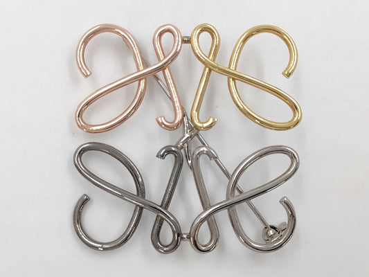 LOEWE LOEWE Brooch Anagram Three-Color Brooch