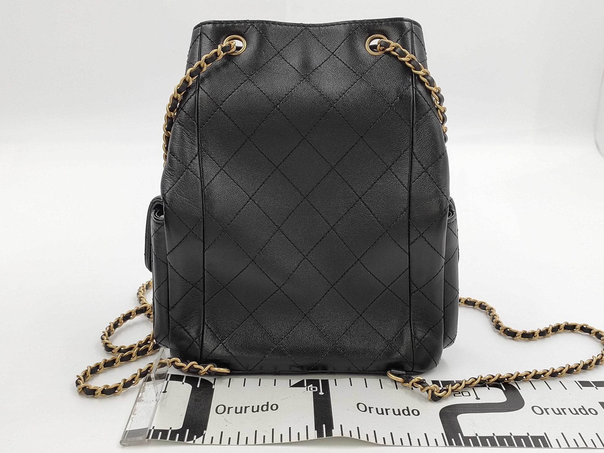 CHANEL Matelasse Backpack AS5310, Black Shiny Lambskin with Metal Serial Plate