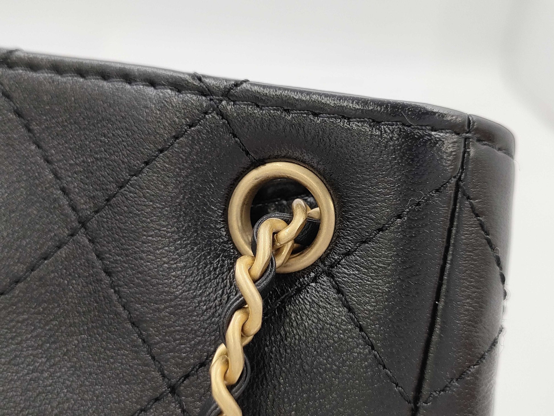 CHANEL Matelasse Backpack AS5310, Black Shiny Lambskin with Metal Serial Plate
