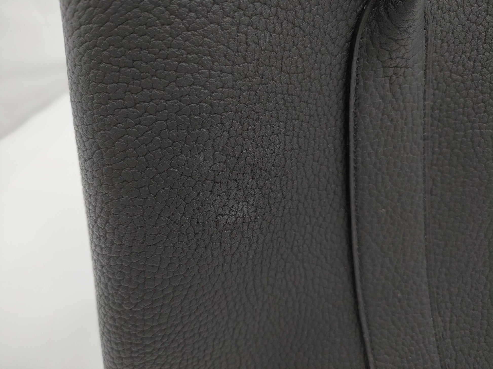 HERMES Garden Party PM Tote Bag, Negonda, Black, W Stamped