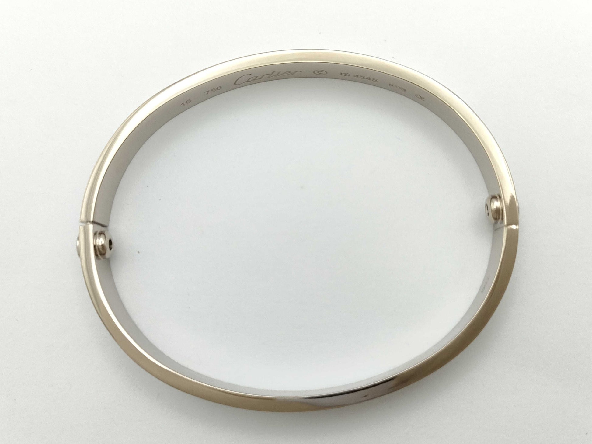 Cartier Old Model Love Bracelet #16 WG 750 30.6g Bracelet/Bangle 