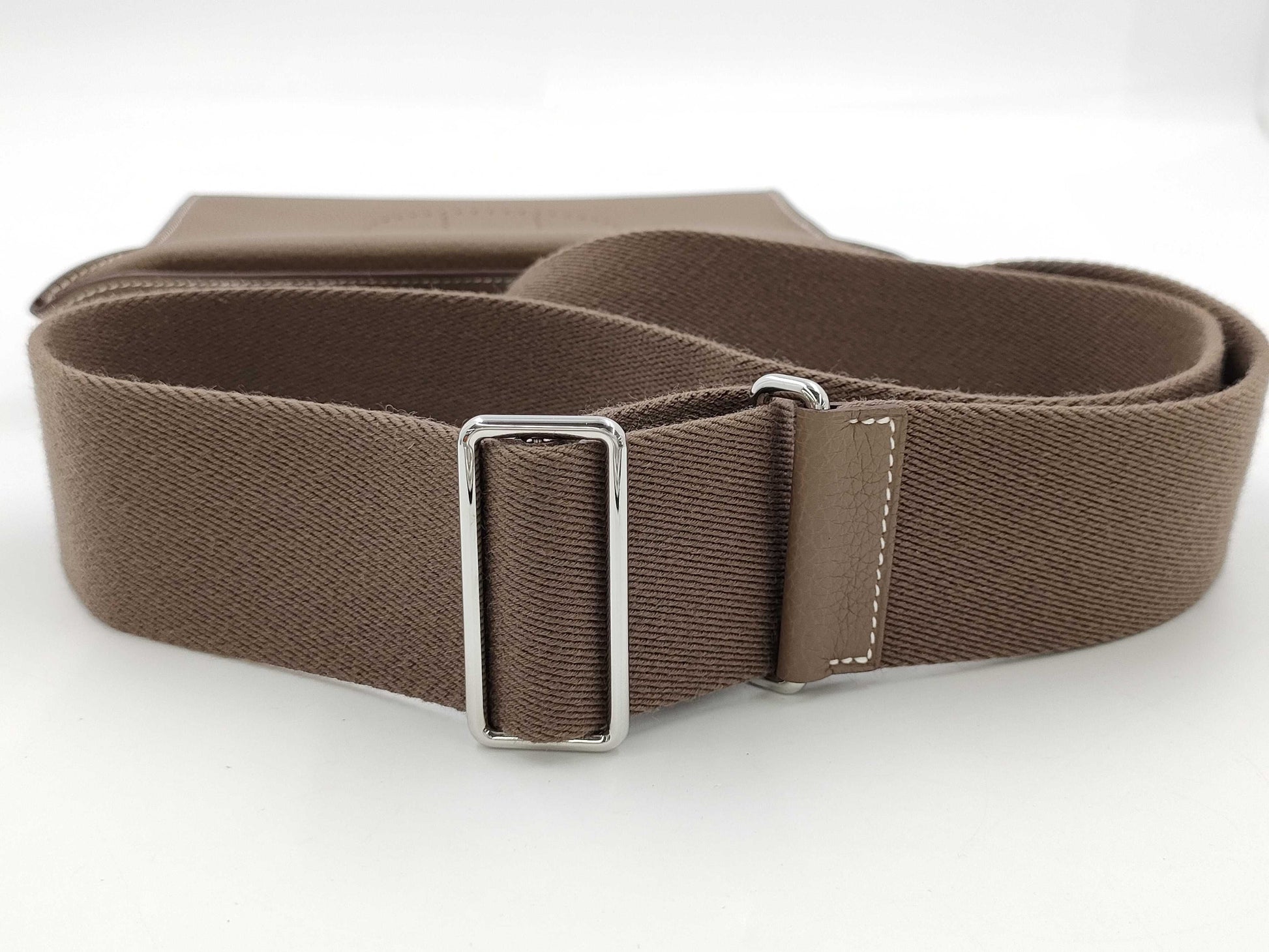 HERMES HERMES Vid Poche Shoulder Bag Etoupe Togo B Stamp Bag