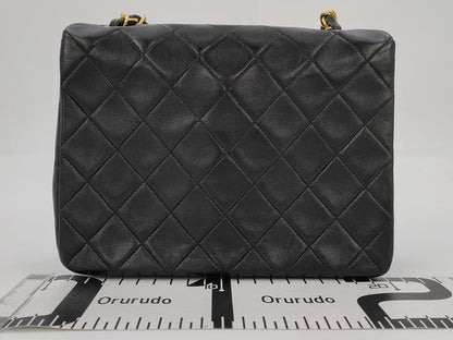 CHANEL CHANEL Mini Matelasse Shoulder Bag A01163 Lambskin Black No. 2 Shoulder Bag