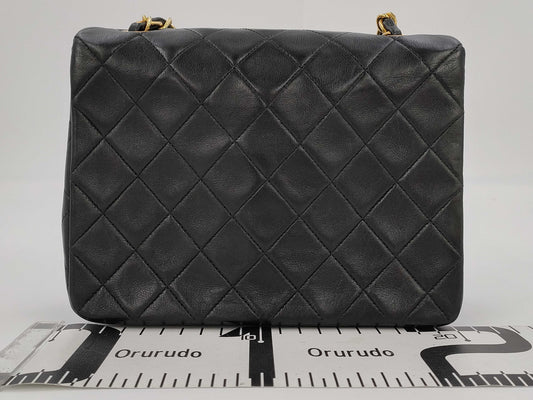 CHANEL CHANEL Mini Matelasse Shoulder Bag A01163 Lambskin Black No. 2 Shoulder Bag