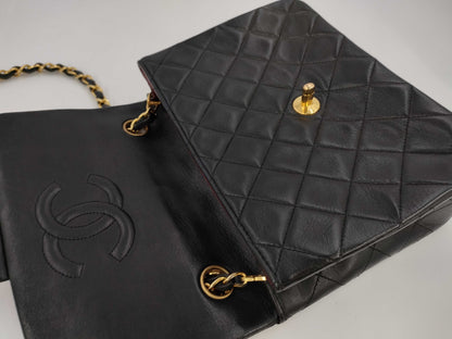 CHANEL CHANEL Mini Matelasse Shoulder Bag A01163 Lambskin Black No. 2 Shoulder Bag