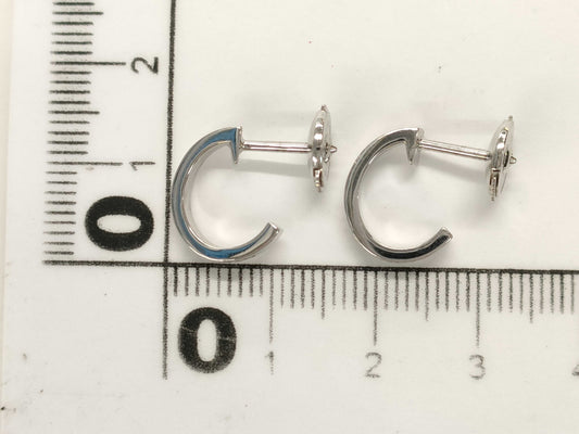 Cartier Mini Love Hoop Earrings in WG 750, 3.6g 