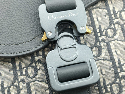 Dior DIOR Christian Dior Saddle Flap Messenger Bag Mini Shoulder Bag 2ADCA435YKS Oblique Jacquard and Grained Calfskin Shoulder Bag