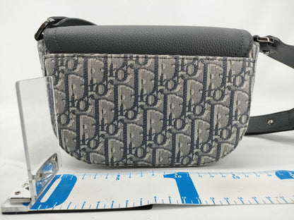Dior DIOR Christian Dior Saddle Flap Messenger Bag Mini Shoulder Bag 2ADCA435YKS Oblique Jacquard and Grained Calfskin Shoulder Bag