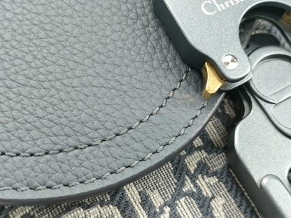 Dior DIOR Christian Dior Saddle Flap Messenger Bag Mini Shoulder Bag 2ADCA435YKS Oblique Jacquard and Grained Calfskin Shoulder Bag
