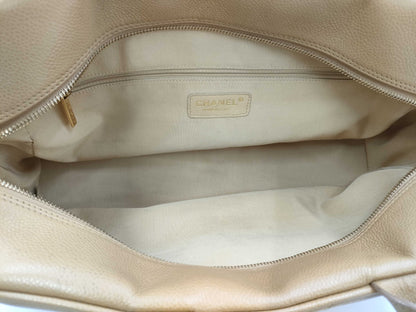 CHANEL CHANEL Matelasse Handbag A20997 Caviar Skin Beige 9 Series Handbag