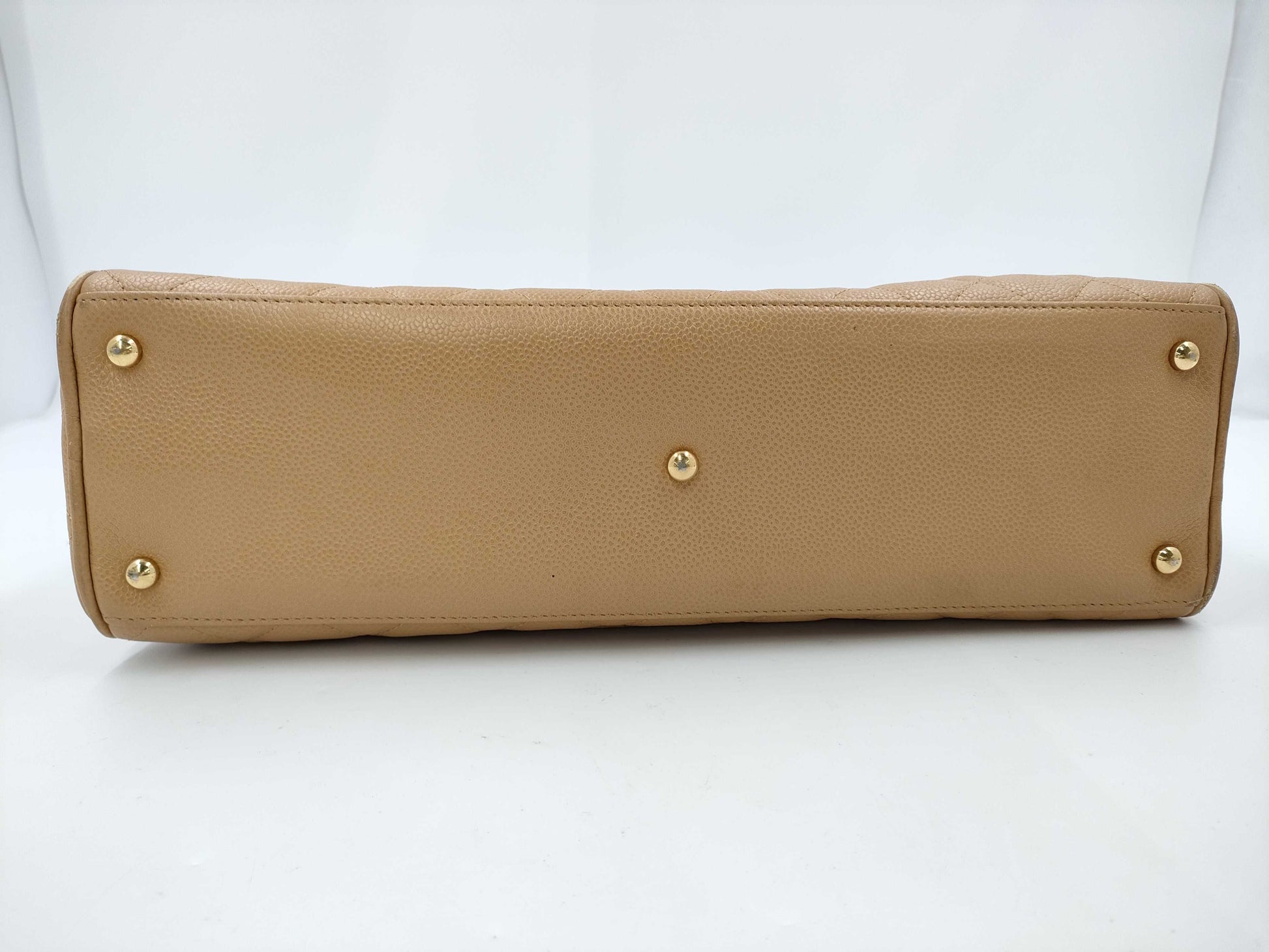 CHANEL CHANEL Matelasse Handbag A20997 Caviar Skin Beige 9 Series Handbag