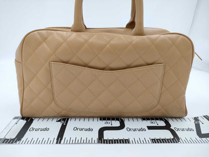 CHANEL CHANEL Matelasse Handbag A20997 Caviar Skin Beige 9 Series Handbag