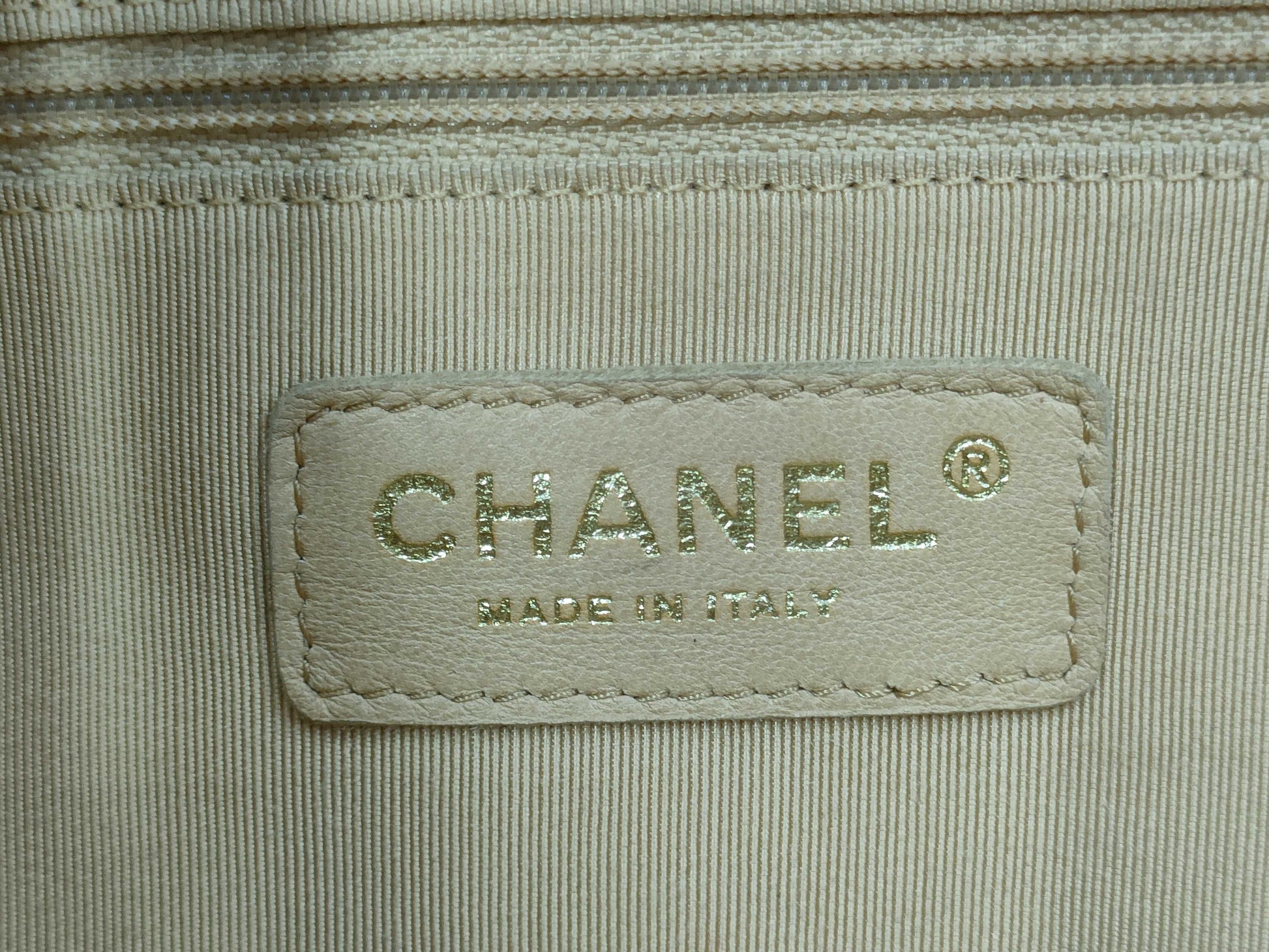 CHANEL CHANEL Matelasse Handbag A20997 Caviar Skin Beige 9 Series Handbag