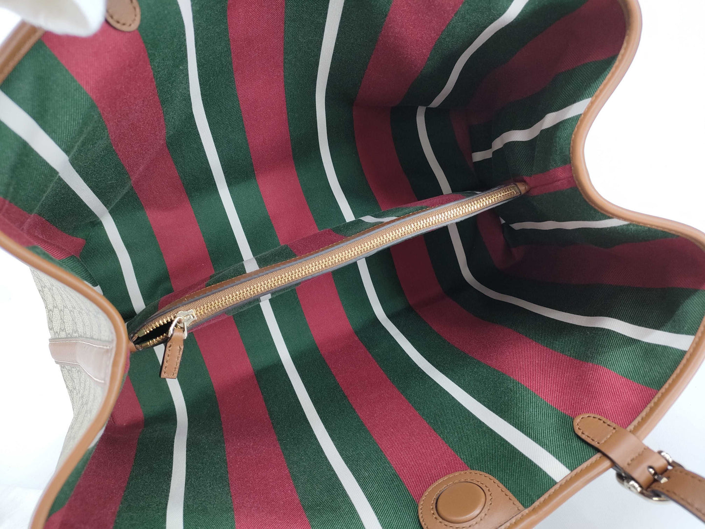 GUCCI GG Supreme Large Tote Bag with GG Emblem, 815213