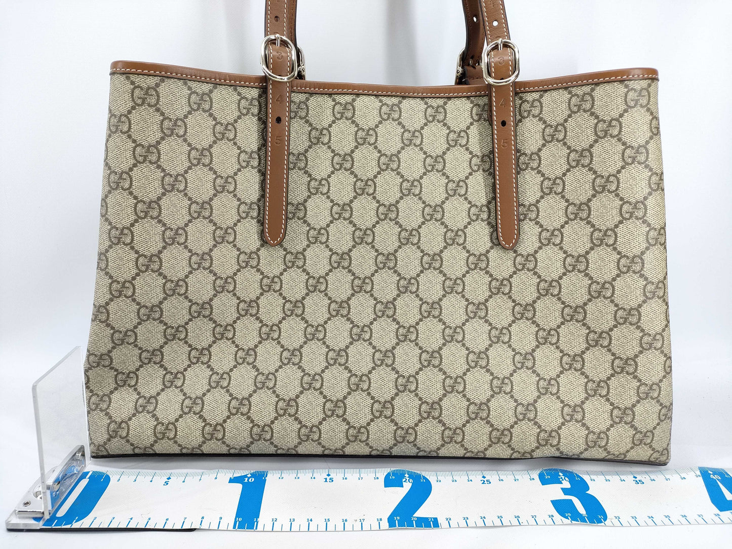 GUCCI GG Supreme Large Tote Bag with GG Emblem, 815213