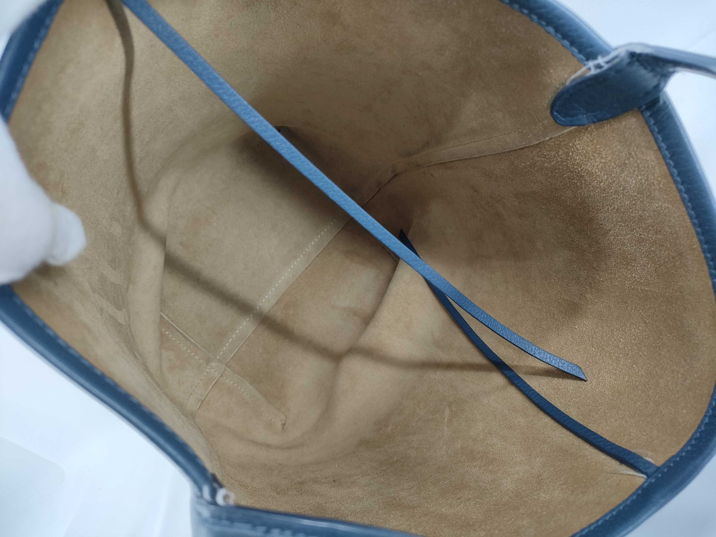 THE ROW Medium N S Park Tote Tote Bag Leather Blue Shoulder Bag