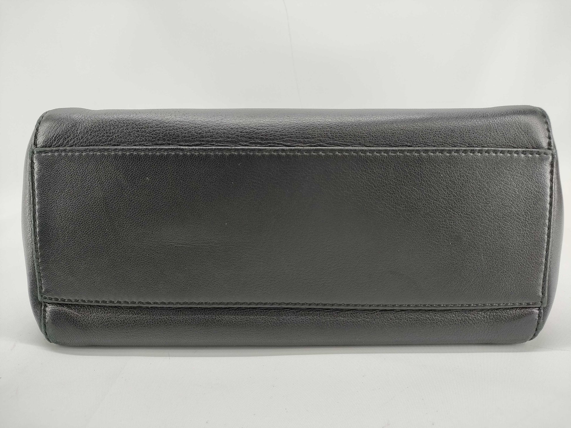 FENDI Peekaboo Iconic Small Handbag 8BN244-K4P Leather Black Handbag