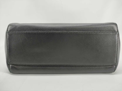FENDI Peekaboo Iconic Small Handbag 8BN244-K4P Leather Black Handbag