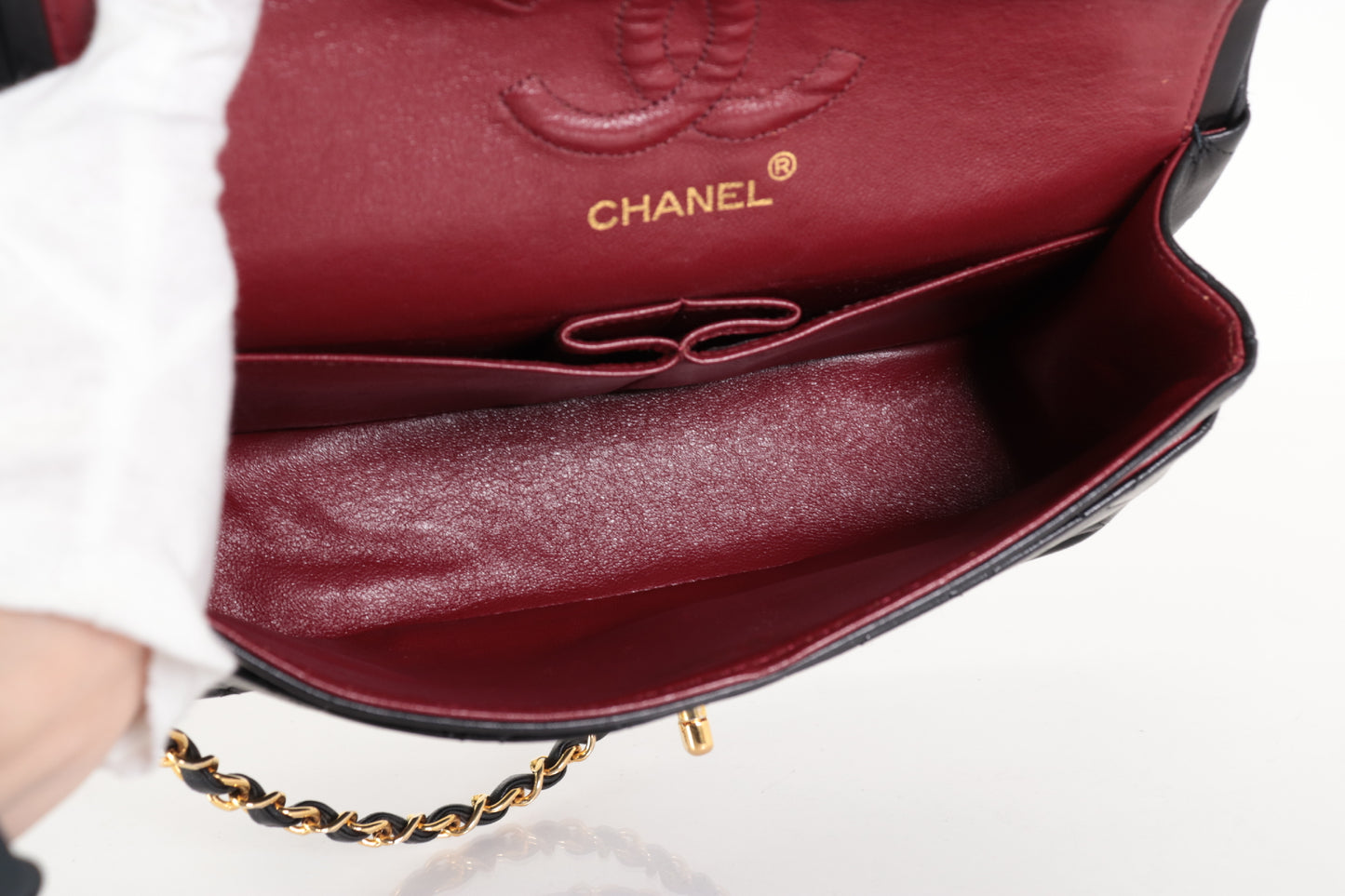 CHANEL W Flap 23 Lamb Chain Shoulder Bag
