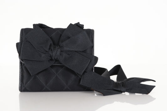 CHANEL Satin Ribbon Matelasse Mini Shoulder Bag, No. 4