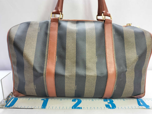 FENDI Pecan Pattern Boston Bag Fendi Pecan Pattern Boston Bag