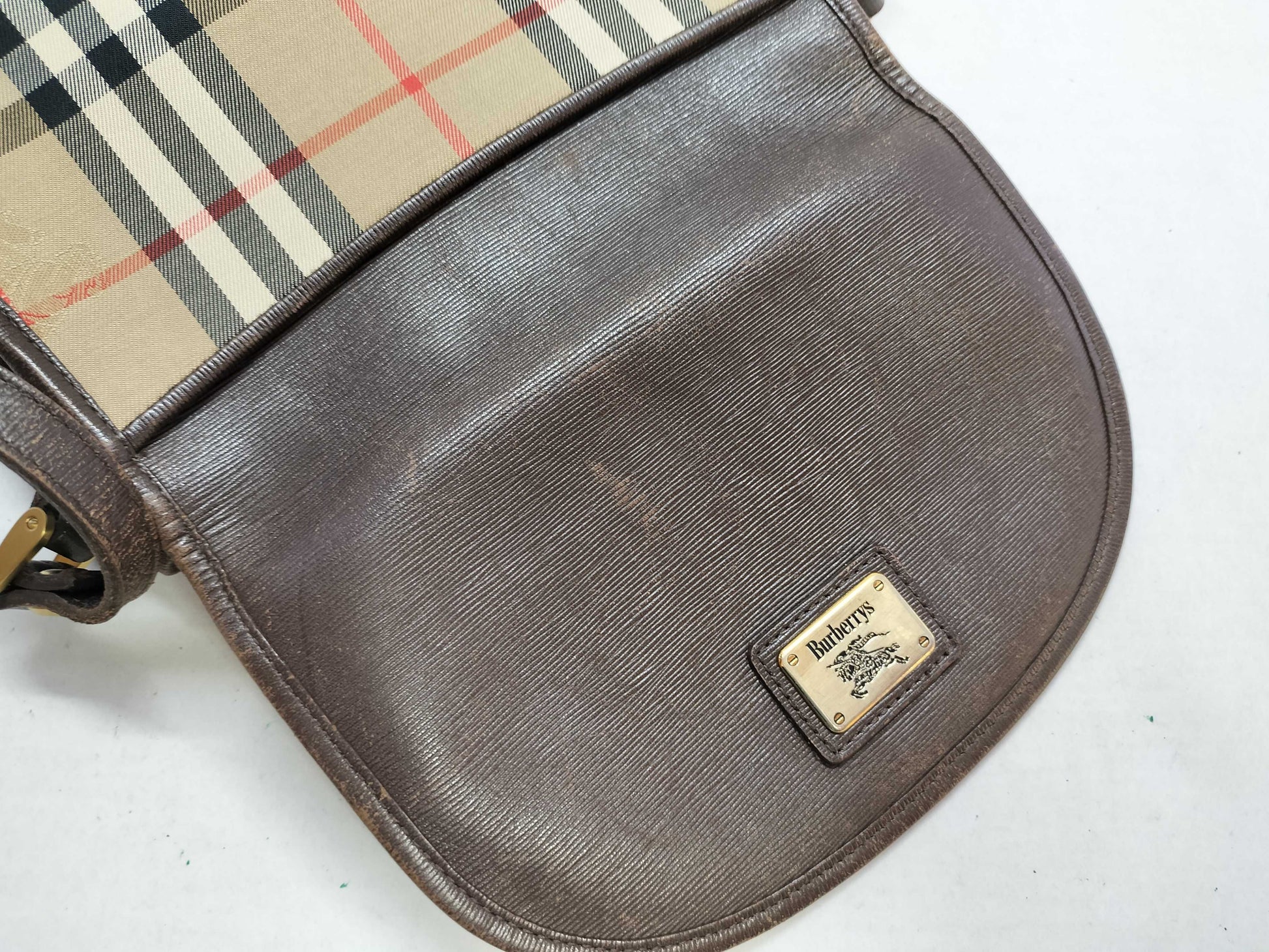 BURBERRY Checked Shoulder Bag