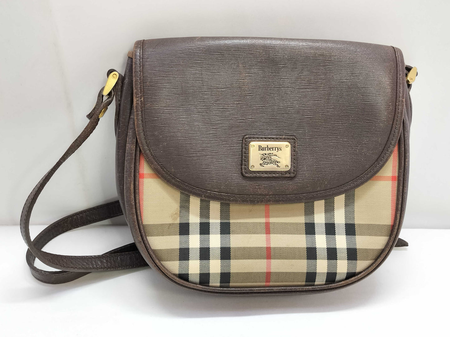 BURBERRY Checked Shoulder Bag