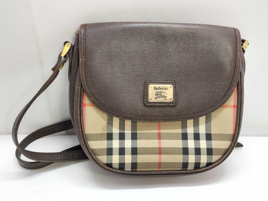 BURBERRY Checked Shoulder Bag