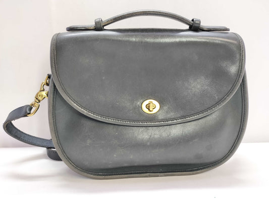 COACH Old Leather 2-Way Handbag Dark Green