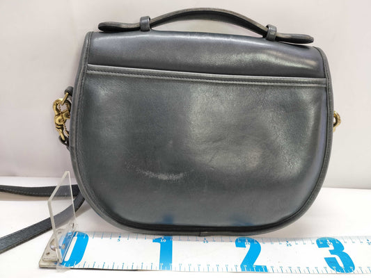 COACH Old Leather 2-Way Handbag Dark Green