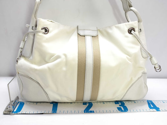 PRADA Prada Nylon Leather Handbag Handbag
