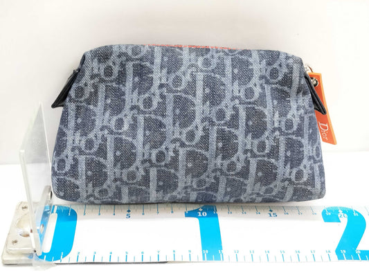 Dior Trotter Dior Trotter Pattern Denim Pouch