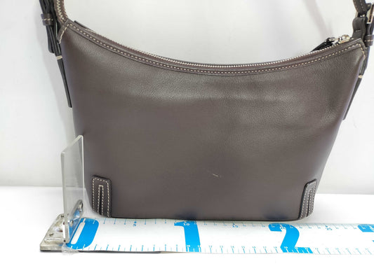 BURBERRY Leather Handbag with Checked Interior