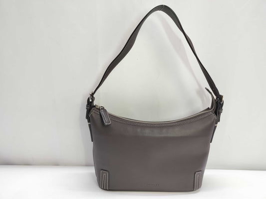 BURBERRY Leather Handbag with Checked Interior