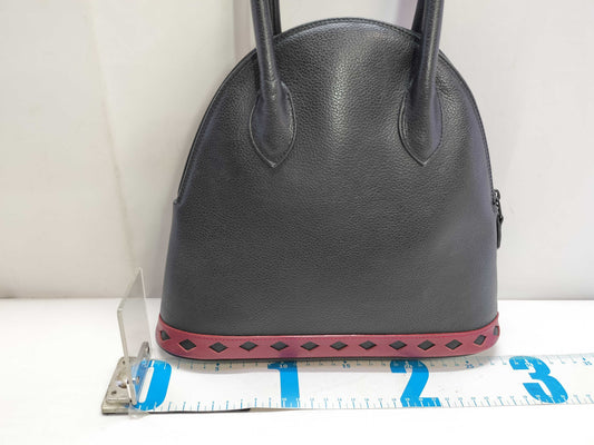Yves Saint Laurent Leather Diamond-Cut Handbag