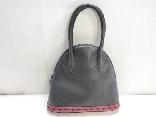 Yves Saint Laurent Leather Diamond-Cut Handbag