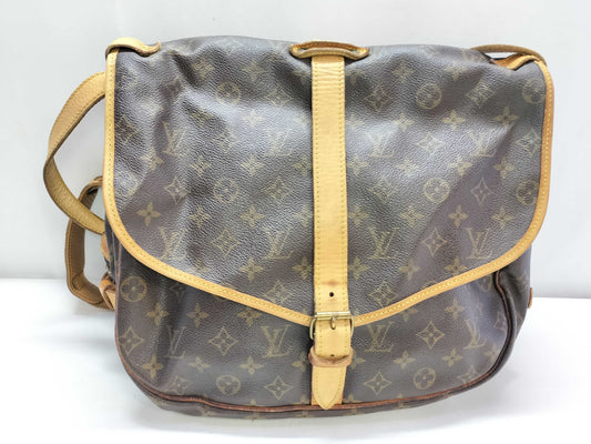 LOUIS VUITTON Monogram Saumur 35 Shoulder Bag